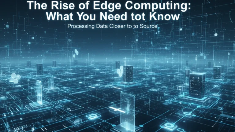 The Rise of Edge Computing: What You Need to Know