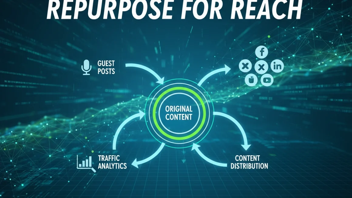 Meta title: Maximize Reach: Repurpose Your Guest Posts Meta description: Learn actionable strategies to repurpose guest posts across multiple platforms. Turn a single article into videos, podcasts, and social media campaigns. How to Repurpose Traffic Guest Posts for Maximum Reach Creating high-quality content requires significant time and effort. When you secure a guest posting opportunity, you spend hours researching, writing, and editing to ensure your piece provides exceptional value to a new audience. However, the lifespan of a single article is often short. Once it falls off the front page of a blog, the traffic and engagement can drop drastically. You do not need to let your hard work fade into obscurity. By repurposing your content, you can breathe new life into your articles and expand your brand footprint across multiple channels. Strategic repurposing allows you to reach different segments of your audience who prefer digesting information in varied formats. This guide outlines actionable strategies to maximize the value of your published content. You will learn how to adapt your written pieces into visual assets, audio formats, and social media campaigns to multiply your return on investment. Why Content Repurposing Drives Results Most content marketers focus heavily on creating new material, leaving existing assets underutilized. Repurposing is not about simply copying and pasting text onto a different platform. It involves adapting the core message to fit the native environment and user expectations of a specific channel. When you publish traffic guest posts, you gain access to an established audience. Repurposing that same high-performing content allows you to capture additional audiences on YouTube, LinkedIn, Spotify, and beyond. This approach improves your brand visibility while saving you the mental energy required to generate entirely new ideas from scratch. Furthermore, repetition helps reinforce your expertise. When potential clients see your core messages adapted seamlessly across their favorite platforms, they begin to view you as an omnipresent authority in your field. Transform Written Content into Visual Assets Many people prefer visual learning over reading long blocks of text. Transforming your written articles into visual formats helps you capture this demographic and makes your data highly shareable. Create Engaging Infographics Guest posts often contain statistics, step-by-step processes, or key data points. These elements translate perfectly into infographics. You can use tools like Canva or Venngage to design clean, visually appealing graphics that highlight the main takeaways from your article. Once your infographic is complete, share it on visual-first platforms like Pinterest. You can also send the graphic to the blog owner who originally published your guest post. They might add it to the existing article, giving the post an SEO boost and driving more organic traffic to your author bio. Design Slide Deck Presentations Another powerful way to repurpose your content is by converting the main headings and bullet points into a slide deck. Platforms like SlideShare have massive built-in audiences looking for educational content. Create a presentation where each slide represents a single concept or heading from your original post. Keep the text minimal and use high-quality images to maintain viewer interest. Include a strong call-to-action on the final slide, directing viewers to your website or a relevant landing page. Leverage Audio and Video Platforms Audio and video content consumption continues to grow rapidly. If you only publish written text, you miss out on a massive segment of your potential audience. Record a Podcast Episode If you host a podcast, your guest posts provide an excellent script outline. You can record a solo episode where you discuss the topic in depth, adding new anecdotes or expanding on points you could not fit into the original word count. If you do not have your own podcast, use your guest post as a pitching tool. Reach out to podcast hosts in your industry and suggest the article's topic as a subject for their next interview. The published post serves as proof that you know the subject matter and can articulate it well. Shoot Short-Form Video Content Short-form video dominates platforms like TikTok, Instagram Reels, and YouTube Shorts. You can break your comprehensive guest post down into bite-sized, one-minute videos. Review your article and extract three to five key tips. Record a short video for each tip, speaking directly to the camera with high energy. Add captions to your videos, as many users watch content with the sound off. This strategy provides you with a week's worth of video content from just one written piece. Break Down Posts for Social Media Social media thrives on micro-content. Instead of simply dropping a link to your guest post on your social feeds, extract the most valuable nuggets of information to create native content. Craft Compelling Twitter Threads Twitter (now X) users love detailed threads that provide immediate value. Take the subheadings of your guest post and turn them into a series of connected posts. Start the thread with a strong hook that promises to solve a specific problem. Use each subsequent post to explain one aspect of your strategy. In the final post of the thread, you can link back to the original guest post for readers who want the full, comprehensive guide. Develop LinkedIn Carousel Posts LinkedIn is a premier platform for B2B professionals, and carousel posts consistently generate high engagement rates. You can turn the actionable steps from your article into a PDF document, which LinkedIn will natively display as a swipeable carousel. Design square graphics where each slide presents one core idea or statistic. Keep the design clean and use your brand colors. Add a descriptive caption summarizing the post and ask a relevant question to encourage comments and discussion. Expand into Deeper Content Formats Sometimes, a guest post performs exceptionally well, indicating high audience interest in that specific topic. When this happens, you should consider expanding the content into even larger, more comprehensive formats. Build an Email Newsletter Series If you have an email list, you can serialize your guest post into an educational course. Break the article into three or four separate emails, sending them out over a few days or weeks. This approach provides consistent value to your subscribers without requiring you to draft new newsletters from scratch. You can use this series as a welcome sequence for new subscribers or as a lead-nurturing tool to build trust before pitching a product or service. Update and Expand into E-books A successful guest post can serve as the foundational chapter for a comprehensive e-book or whitepaper. Take the core concepts from your article and expand on them with case studies, interviews, and deeper research. You can then use this e-book as a lead magnet on your website. Offer it as a free download in exchange for a visitor's email address. This strategy directly converts the authority you built through your initial guest post into tangible leads for your business. Next Steps for Content Maximization Maximizing your content reach requires a proactive approach. Do not wait for your next publication to start planning your repurposing strategy. Maximize Reach: Repurpose Your Guest Posts