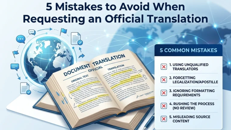 5 Mistakes to Avoid When Requesting an Official Translation
