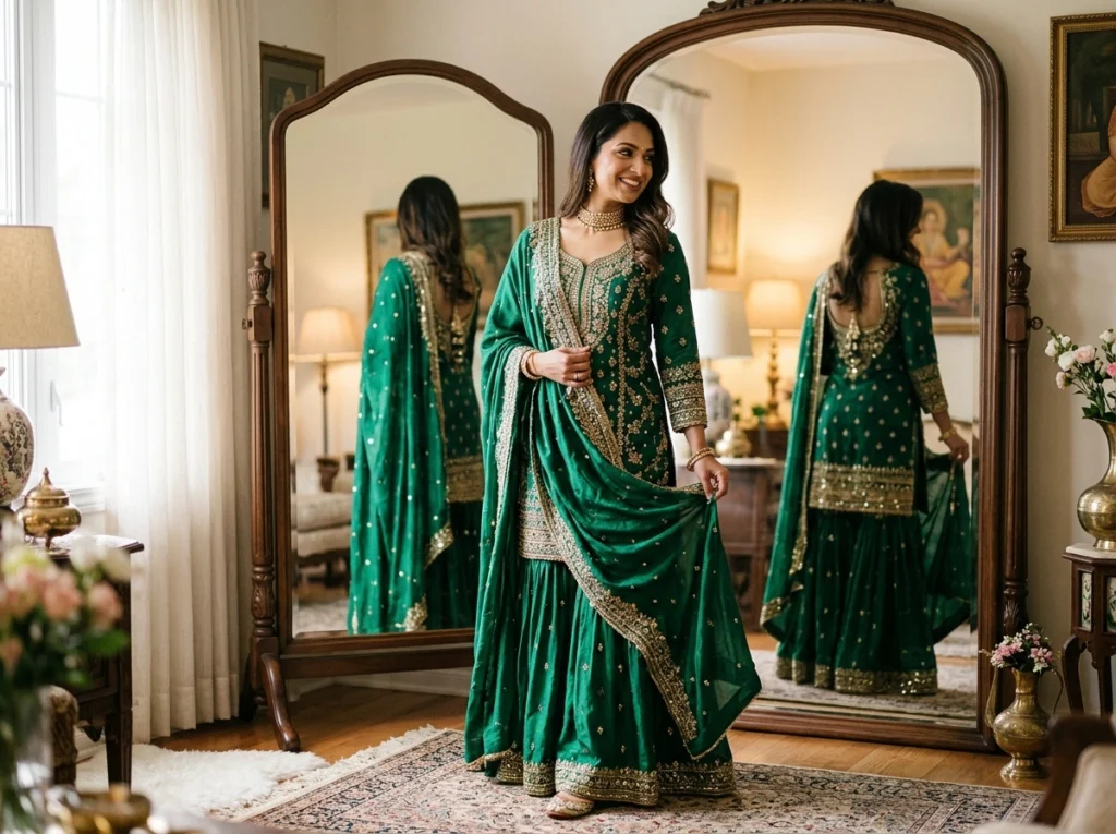 How to Drape and Carry a Sharara Dress with Confidence