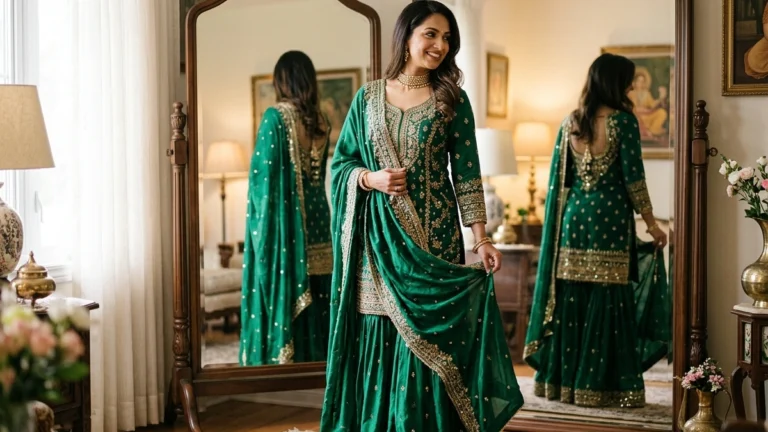 How to Drape and Carry a Sharara Dress with Confidence