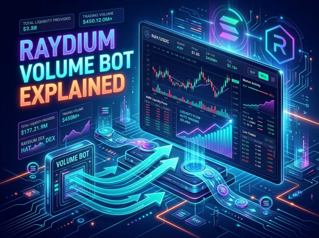 Raydium Volume Bot Explained: Driving Liquidity on Solana's Top DEX