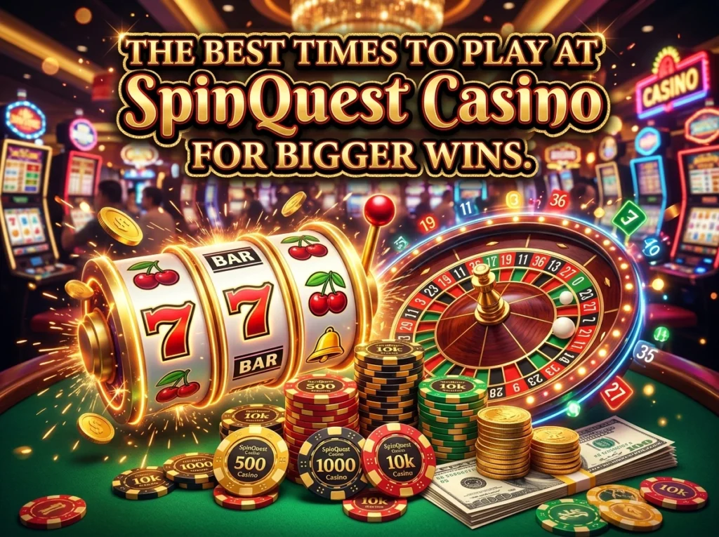 The Best Times to Play at SpinQuest Casino for Bigger Wins