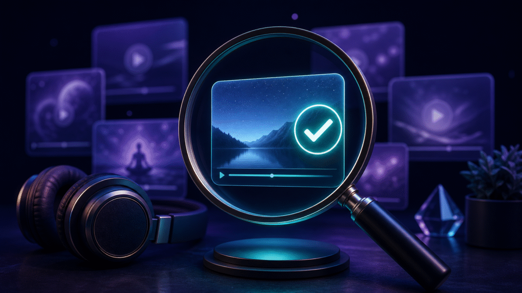 Choosing reliable HypnoTube content with a media quality check