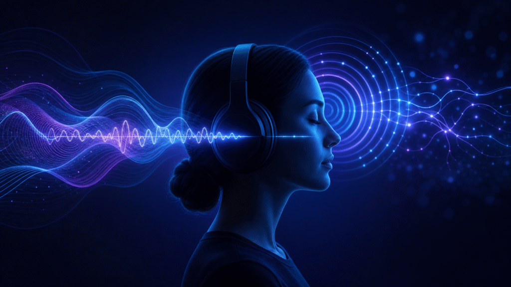 How HypnoTube works through guided sound waves and focused attention